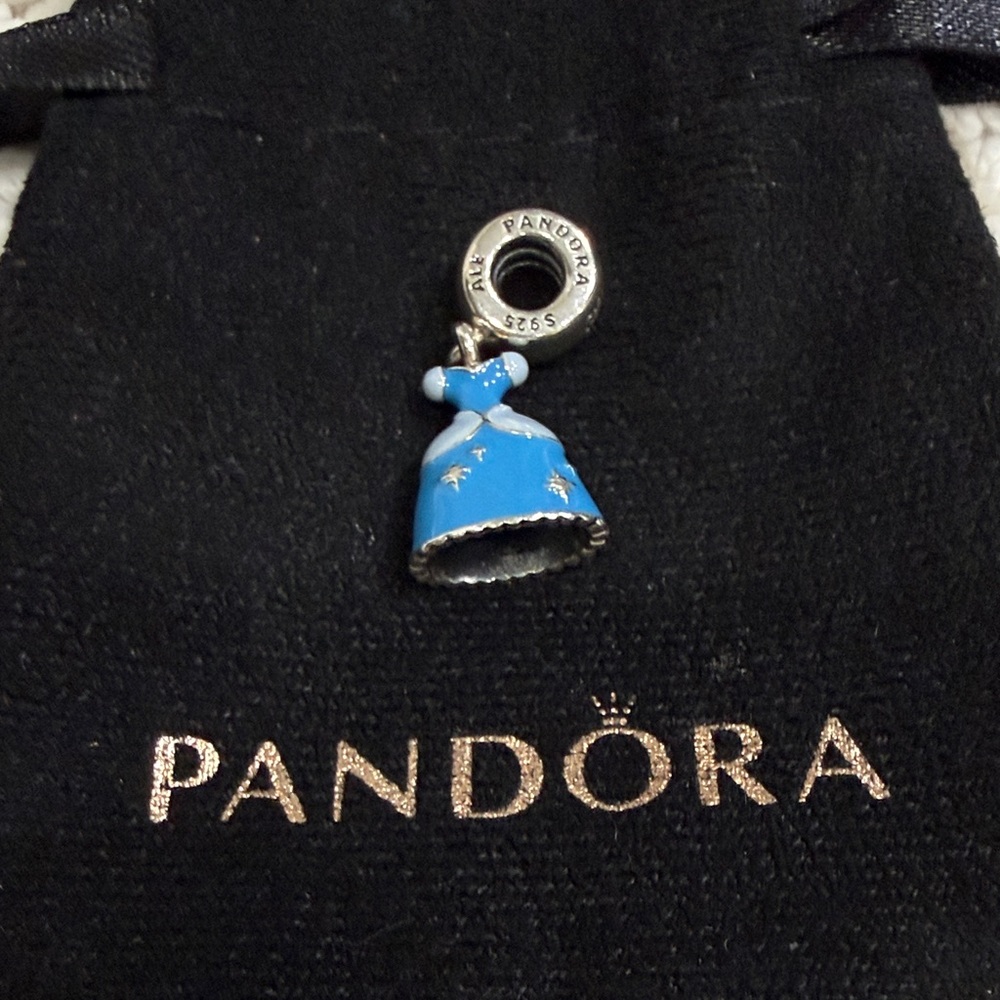 Pandora Disney Cinderella Blue Gown Charm